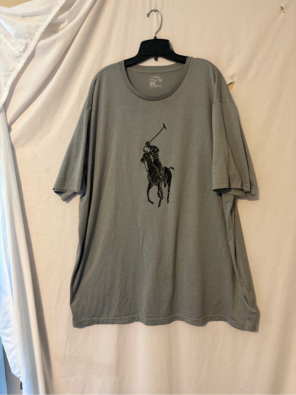 Polo by Ralph Lauren Gray Short-Sleeve Polo Player Tee